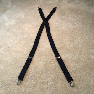 Navy blue suspenders